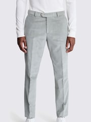 MOSS Grey Tailored Fit Sage Corduroy Trousers - Image 1 of 3