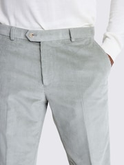 MOSS Grey Tailored Fit Sage Corduroy Trousers - Image 3 of 3