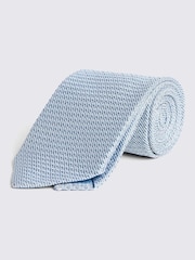 MOSS Blue Sky Grenadine Tie - Image 1 of 3