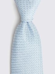 MOSS Blue Sky Grenadine Tie - Image 2 of 3
