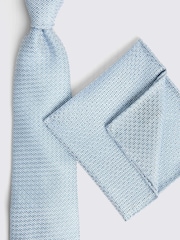 MOSS Blue Sky Grenadine Tie - Image 3 of 3