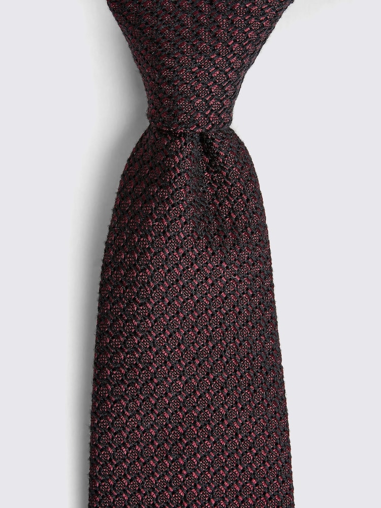 MOSS Red Sky Grenadine Tie - Image 2 of 3 MOSS Red Sky Grenadine Tie - Image 2 of 3