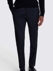 MOSS Black Slim Fit Dress Trousers - Image 1 of 4