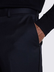 MOSS Black Slim Fit Dress Trousers - Image 3 of 4