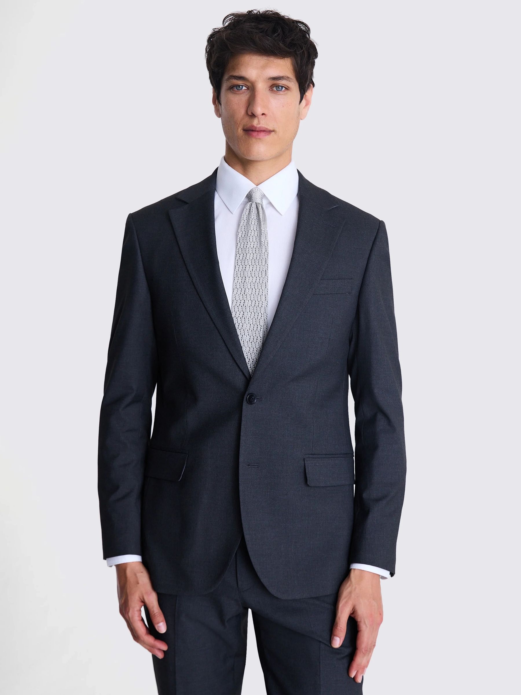 Buy MOSS Charcoal Tailored Fit Stretch Suit Jacket from Next USA