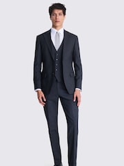MOSS Grey Tailored Fit Stretch Jacket - Image 3 of 7
