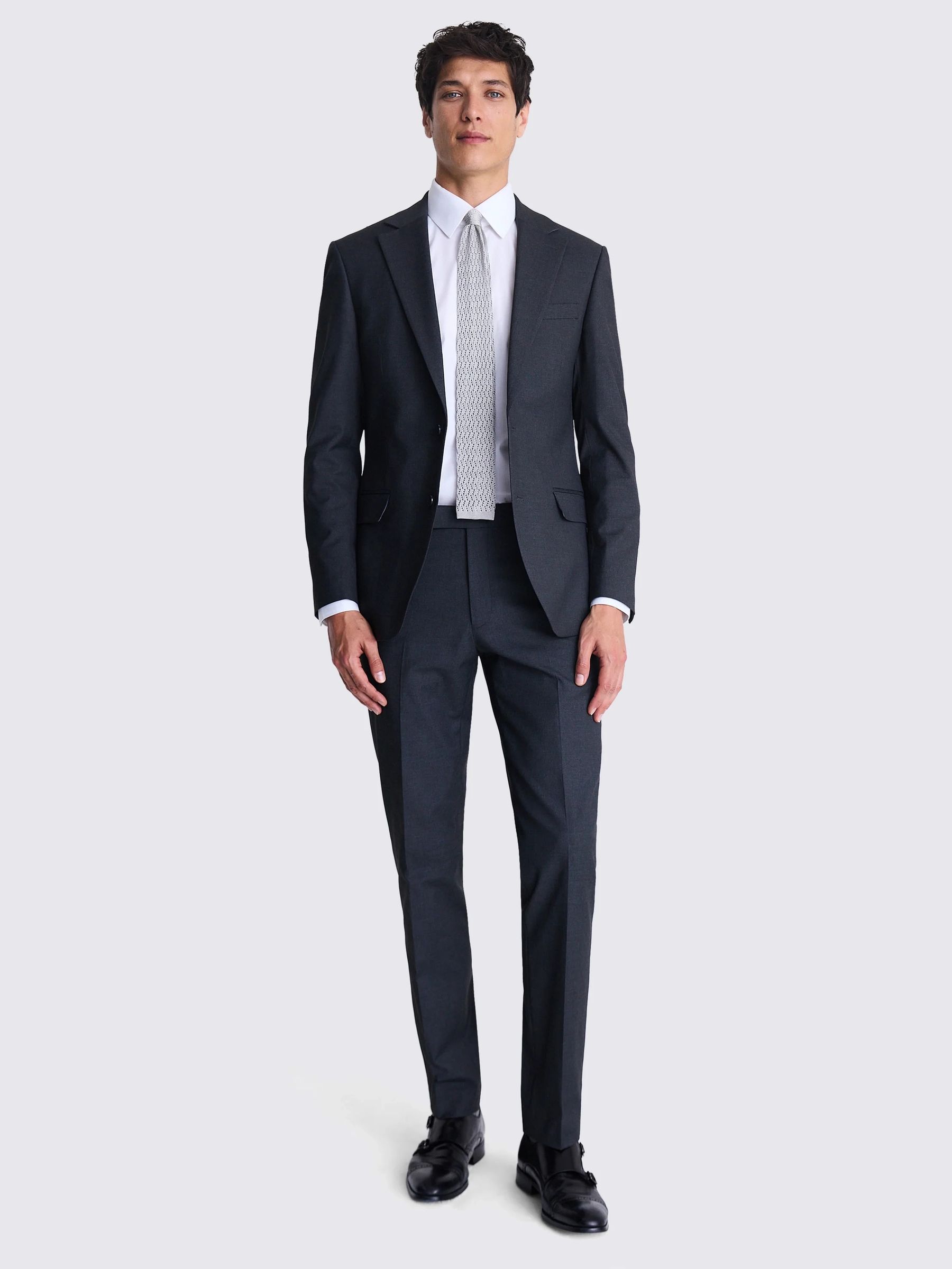 Buy MOSS Charcoal Tailored Fit Stretch Suit Jacket from Next USA
