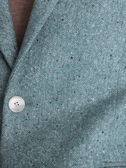 MOSS Blue Tailored Fit Donegal Jacket - Image 7 of 7