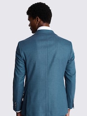 MOSS Blue Tailored Fit Flannel Jacket - Image 2 of 6