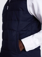 MOSS Blue Flannel Gilet - Image 3 of 5