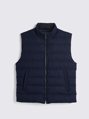 MOSS Blue Flannel Gilet - Image 4 of 5