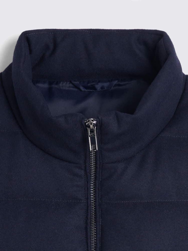 MOSS Blue Flannel Gilet - Image 5 of 5