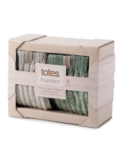 Totes Grey Ladies Chunky Wool Winter Boot Socks 2 Pack - Image 2 of 5