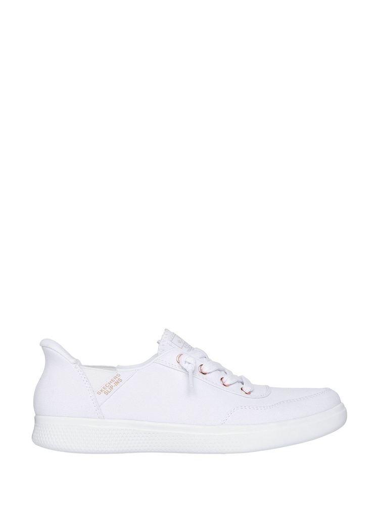 Skechers White Skip Cute B Sweet Trainers - Image 1 of 5