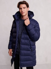 Tog 24 Blue Mens Barnby Long Padded Jacket - Image 5 of 10