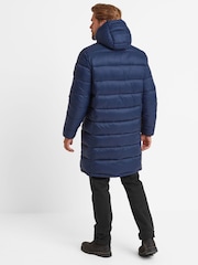 Tog 24 Blue Mens Barnby Long Padded Jacket - Image 7 of 10
