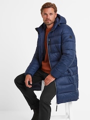 Tog 24 Blue Mens Barnby Long Padded Jacket - Image 8 of 10