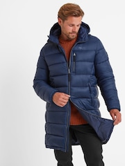 Tog 24 Blue Mens Barnby Long Padded Jacket - Image 9 of 10