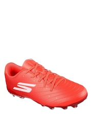 Skechers Red Jr Youth Firm Ground Football Boots - Image 3 of 5
