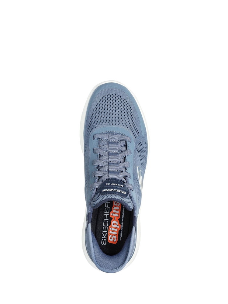 Skechers Blue Chrome Slip-ins Bounder 2.0 Emerged Trainers - Image 4 of 5