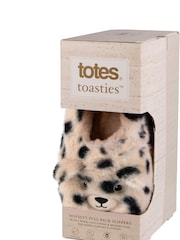 Totes Cream Ladies Novelty Dalmatian Slippers - Image 2 of 5