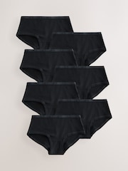 Black Hipsters 7 Pack (2-16yrs) - Image 1 of 11