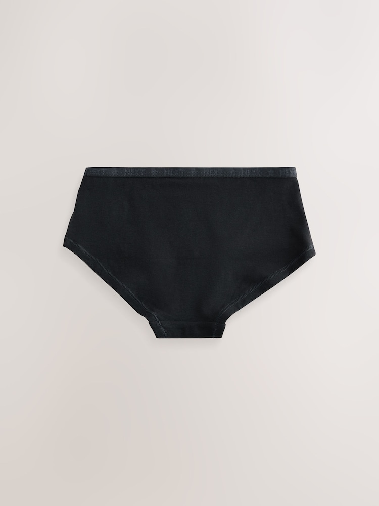 Black Hipsters 7 Pack (2-16yrs) - Image 2 of 11