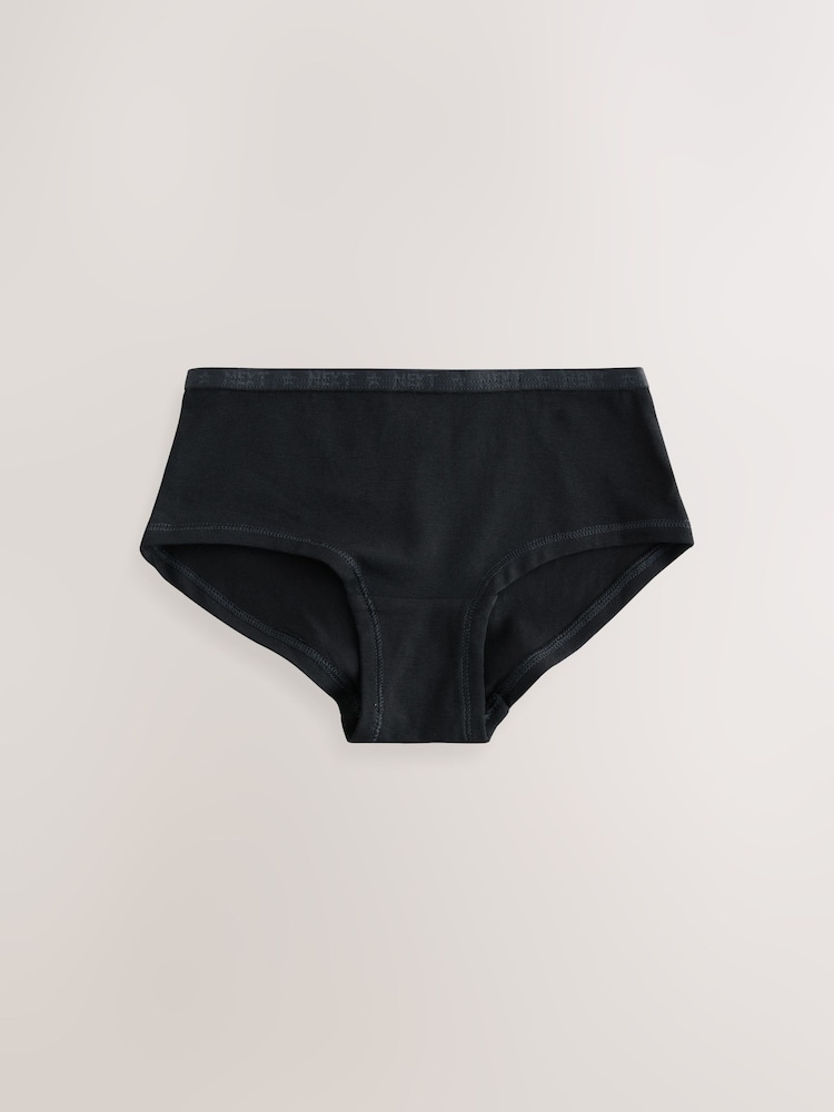 Black Hipsters 7 Pack (2-16yrs) - Image 3 of 11