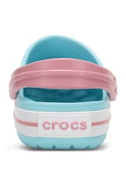 Crocs Pink Blue Crocband Kids Clogs - Image 3 of 5