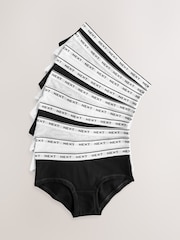 Black/White Hipster Briefs 10 Pack (2-16yrs) - Image 13 of 14