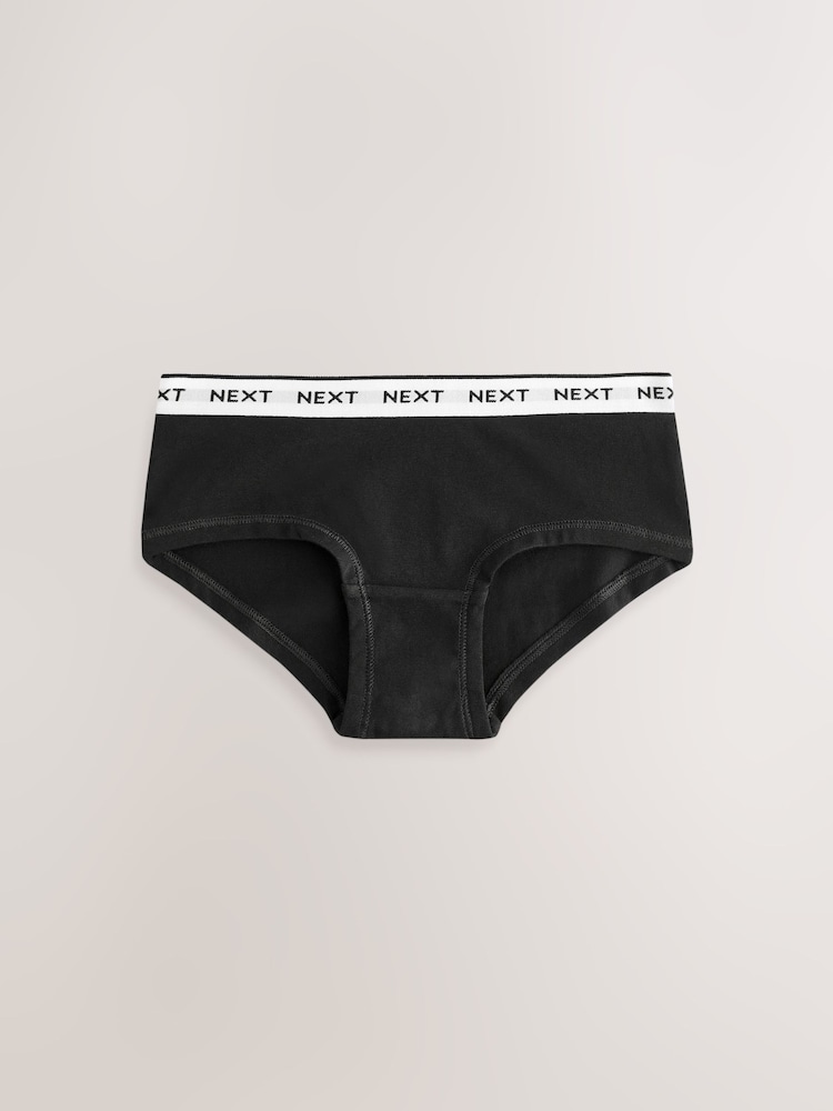 Black/White/Grey Hipster Briefs 10 Pack (2-16yrs) - Image 8 of 14
