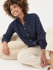 FatFace Navy Lyanna Cardigan - Image 3 of 7
