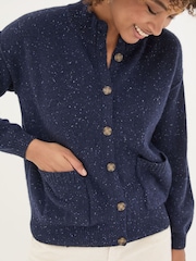 FatFace Navy Lyanna Cardigan - Image 5 of 7
