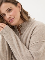 FatFace Oatmeal Lyanna Cardigan - Image 10 of 12