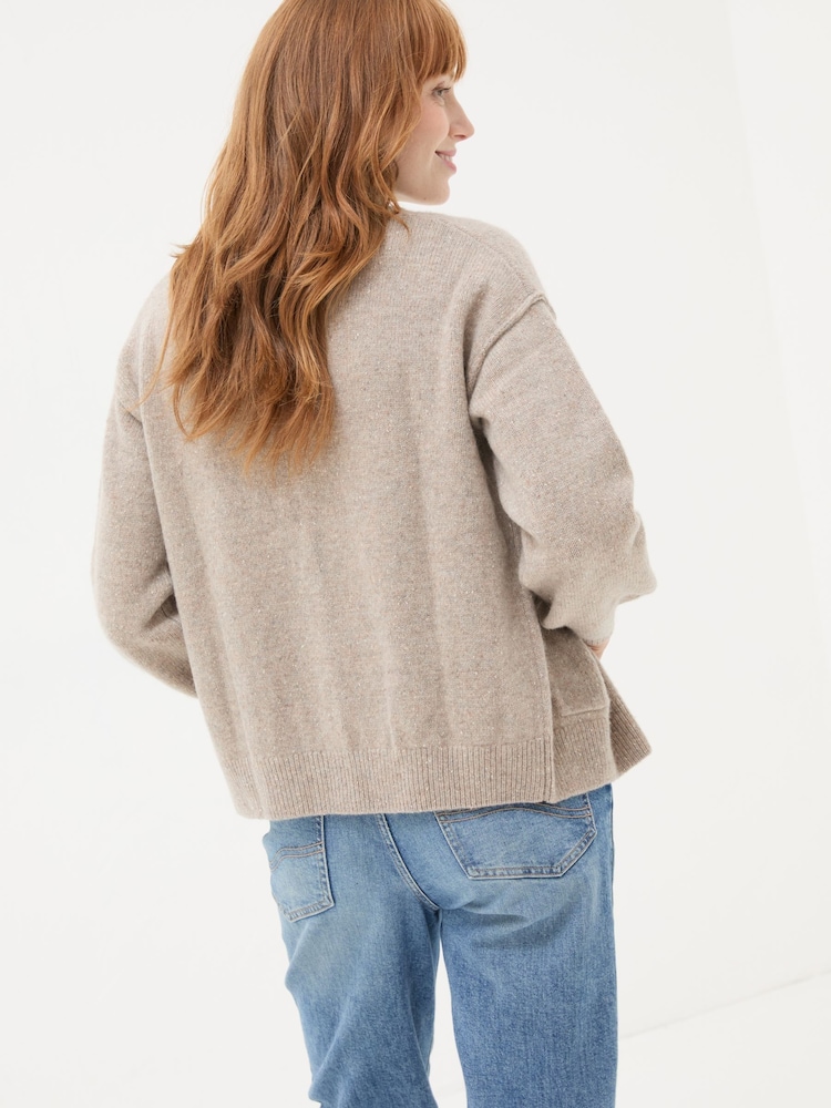 FatFace Oatmeal Lyanna Cardigan - Image 2 of 12
