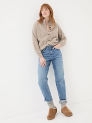 FatFace Oatmeal Lyanna Cardigan - Image 3 of 12