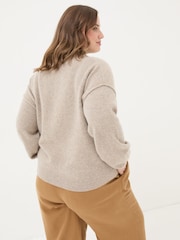 FatFace Oatmeal Lyanna Cardigan - Image 8 of 12