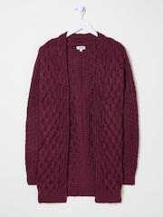 FatFace Plum Purple Ezzie Cardigan - Image 5 of 5