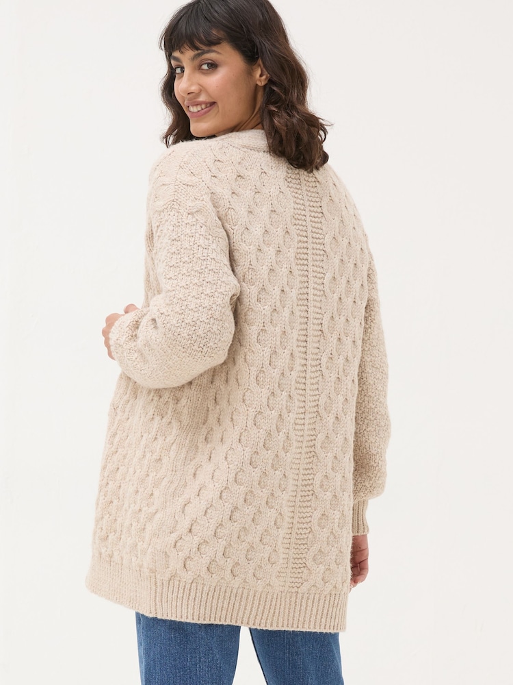 FatFace Ivory Ezzie Cardigan - Image 2 of 6