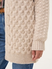 FatFace Ivory Ezzie Cardigan - Image 5 of 6