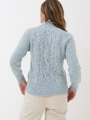 FatFace Blue Cali Cable Jumper - Image 4 of 8