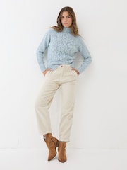 FatFace Blue Cali Cable Jumper - Image 5 of 8