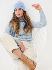 FatFace Blue Cali Cable Jumper - Image 6 of 8