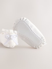 White Baby Satin Ballet Shoes (0-24mths) - Image 4 of 5