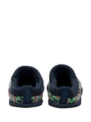 Dunlop Green Mens Fairisle Pattern Warm Lined Slipper Mules - Image 3 of 4