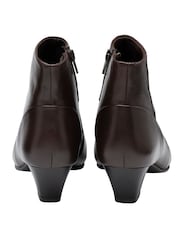 Lotus Brown Leather Ankle Boots - Image 3 of 4