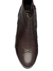 Lotus Brown Leather Ankle Boots - Image 4 of 4