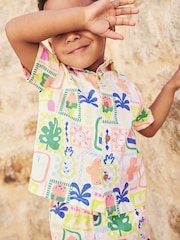 Holiday AOP Short Sleeves Printed Shirt and Shorts Set (3mths-7yrs) - Image 2 of 8