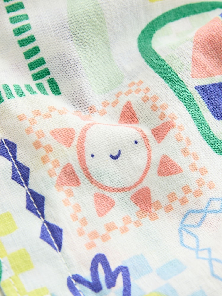 Holiday AOP Short Sleeves Printed Shirt and Shorts Set (3mths-7yrs) - Image 7 of 8
