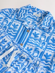 Blue Tile AOP Short Sleeves Printed Shirt and Shorts Set (3mths-7yrs) - Image 8 of 8